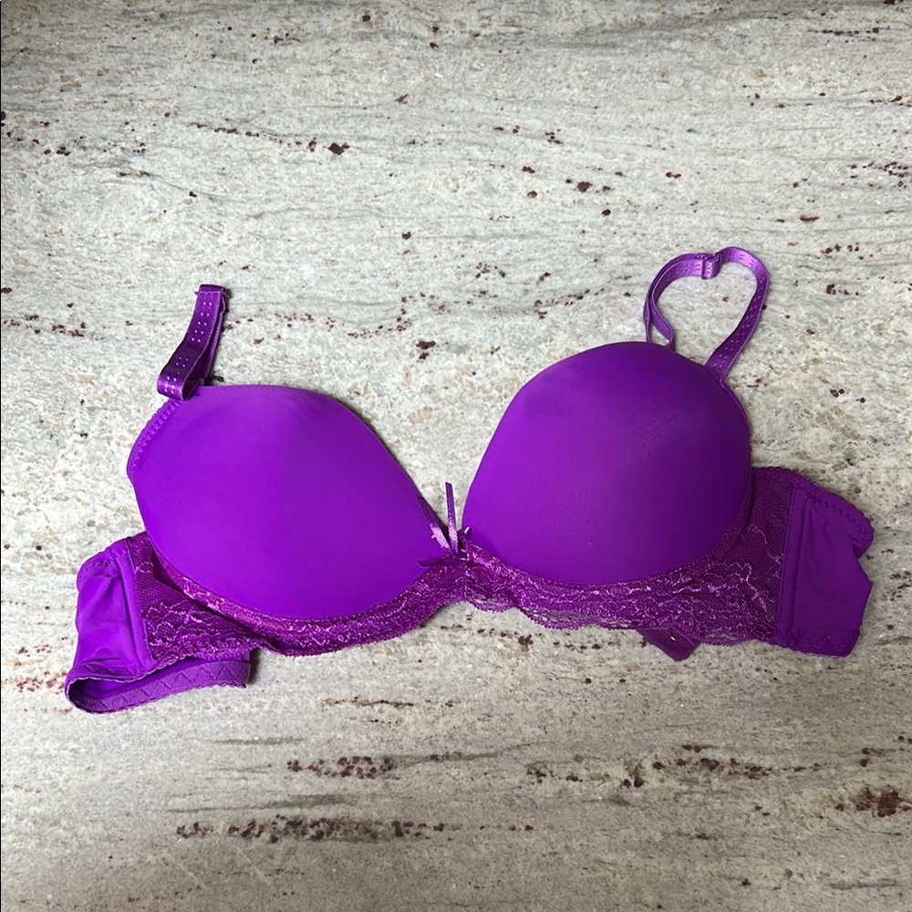 Daina fang Purple Lace Underwire Bra
